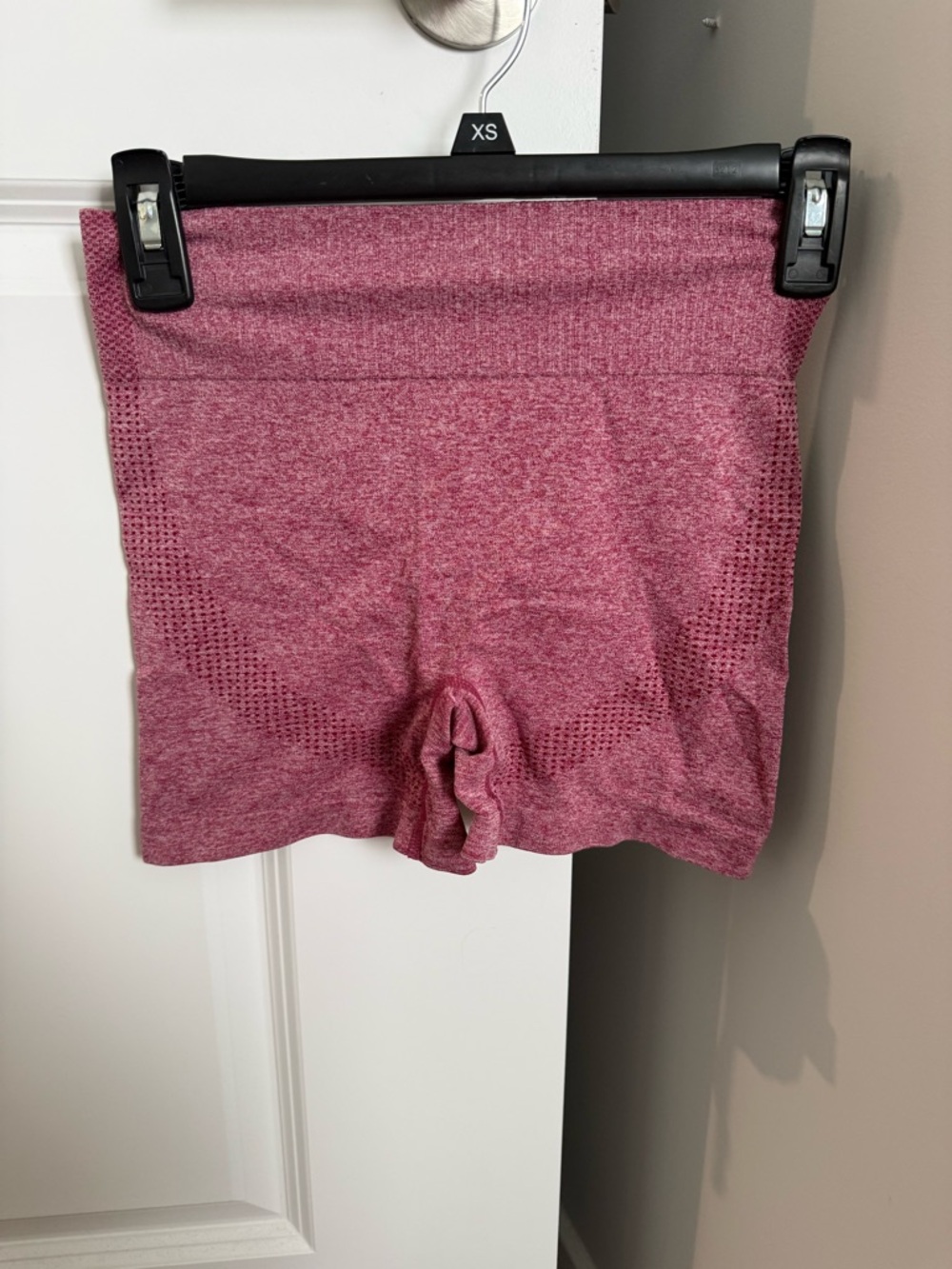 Seamless High-Waist Active Shorts - Rose Pink